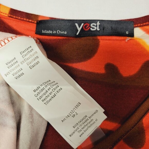 Colorful Long Sleeve Viscose  Tunic Dress  Size XS  Size S - NWOT - Picture 7 of 15